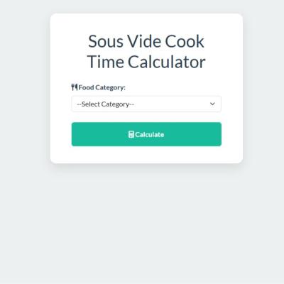 Sous Vide Time