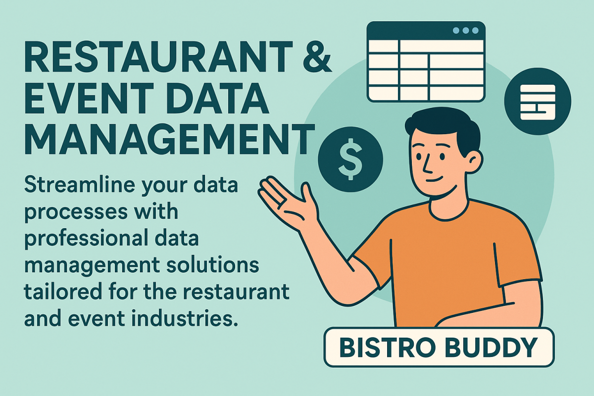 Streamline restaurant and event operations with Bistro Buddy’s tailored data entry and management services. Our solutions include event listings, restaurant updates, venue schedules, and vendor record-keeping for improved visibility, efficiency, and custo