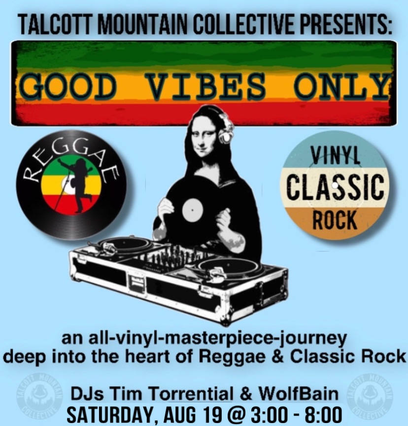 DJ Torrential's Vinyl Journey: Reggae & Classic Rock | Talcott Mountain Collective, Simsbury, CT - BISTRO BUDDY | Food & Community Network