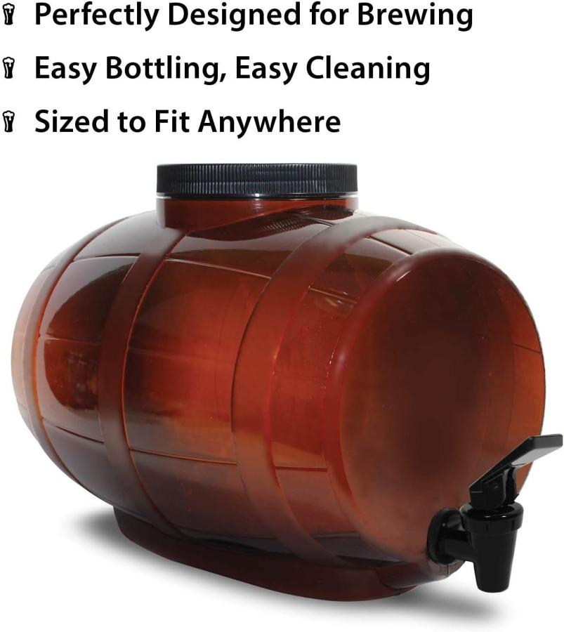 Get started with the Mr. Beer Bonus Beer Making Kit. Perfect for beginners, this homebrewing kit includes everything you need to brew delicious craft beer at home, with reusable bottles and easy-to-follow instructions.