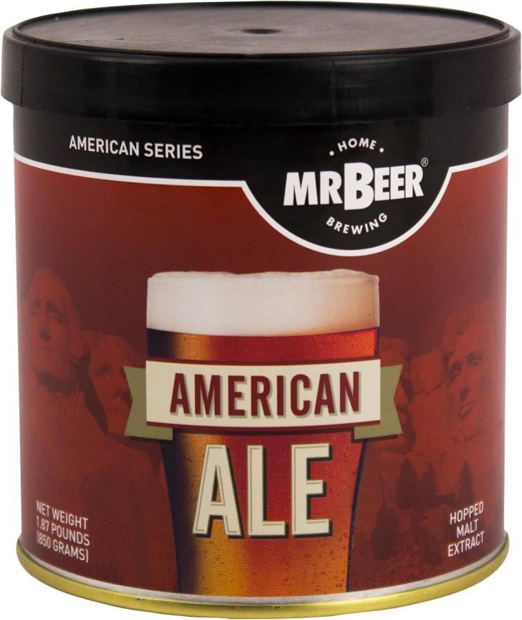 Refill your homebrewing kit with the Mr. Beer American Ale 2 Gallon Homebrewing Refill in Red/Black. Includes brewing extract and yeast to create a delicious American Ale at home. homebrewing refill, Mr. Beer, American Ale, 2-gallon brewing refill, brewin